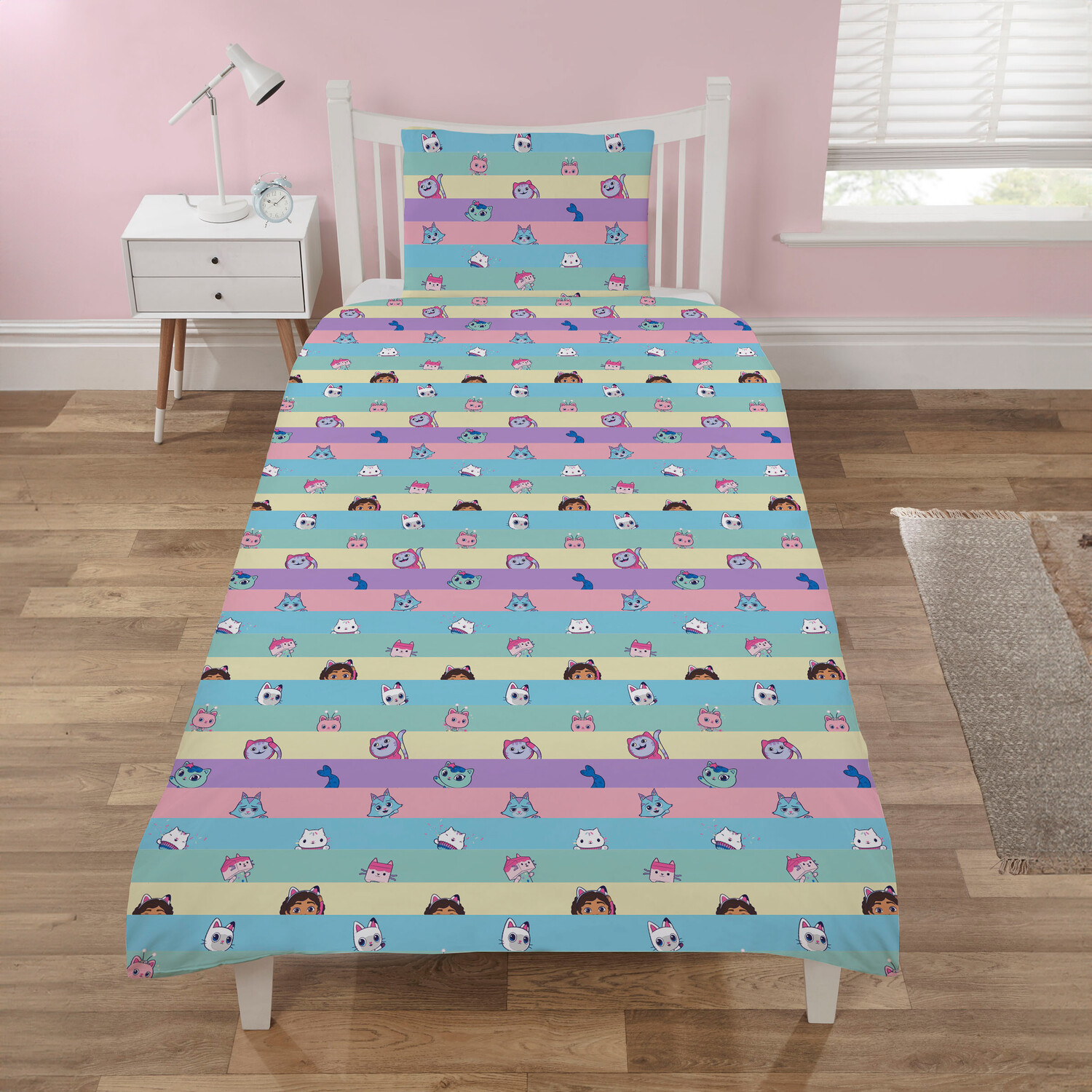 Gabbys Dollhouse Rainbow House Duvet Set Image 2