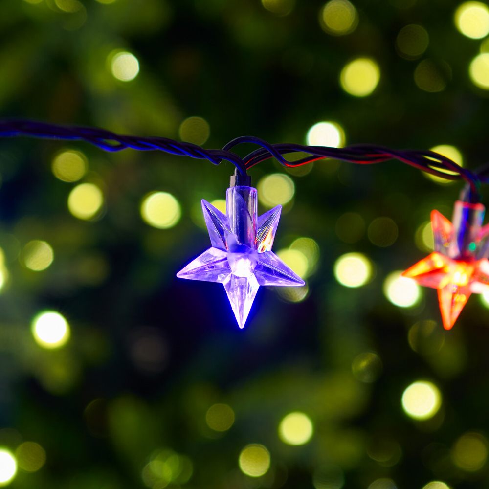 150 LED Multicolour Star String Light Image 3