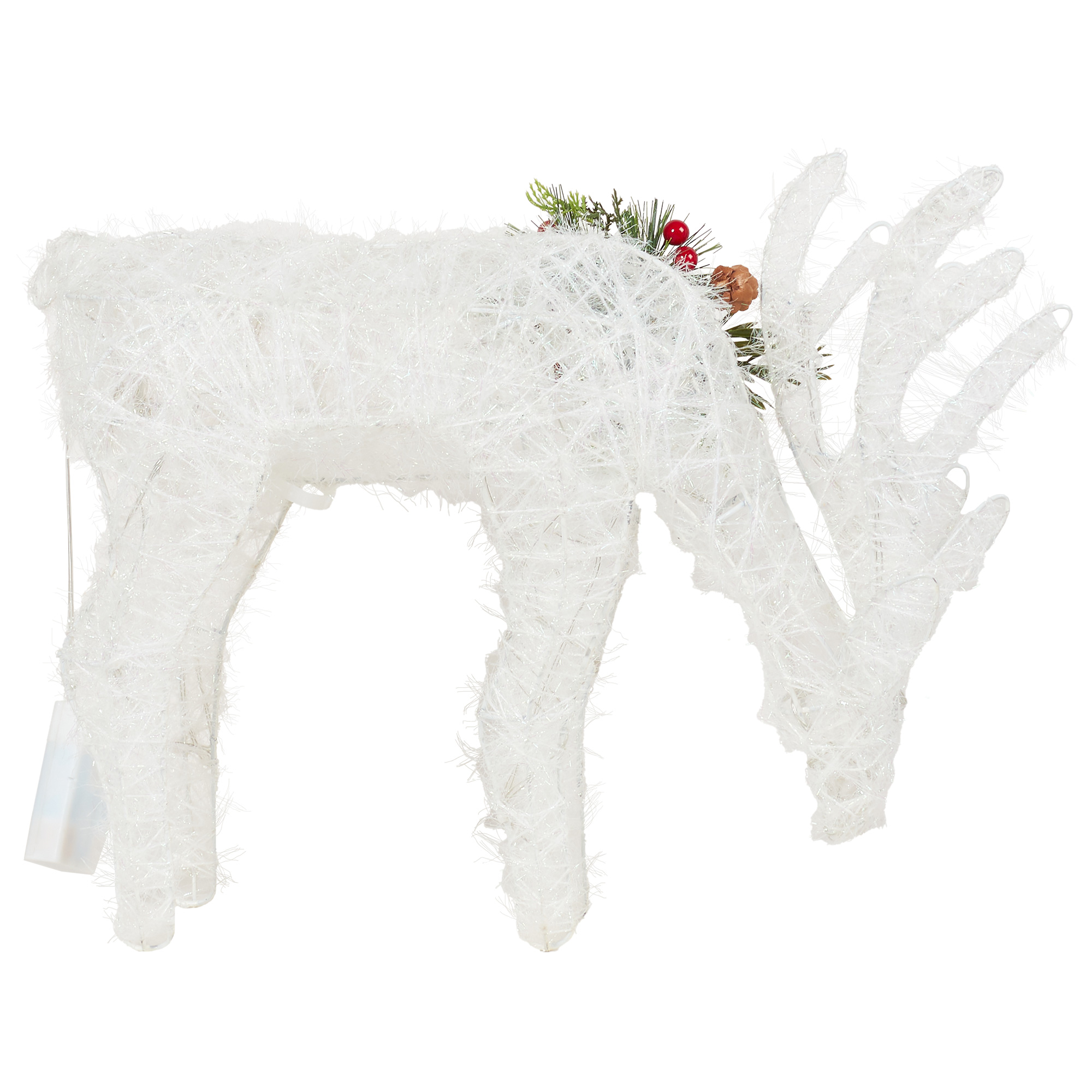 White LED Standing Reindeer - White Image 4