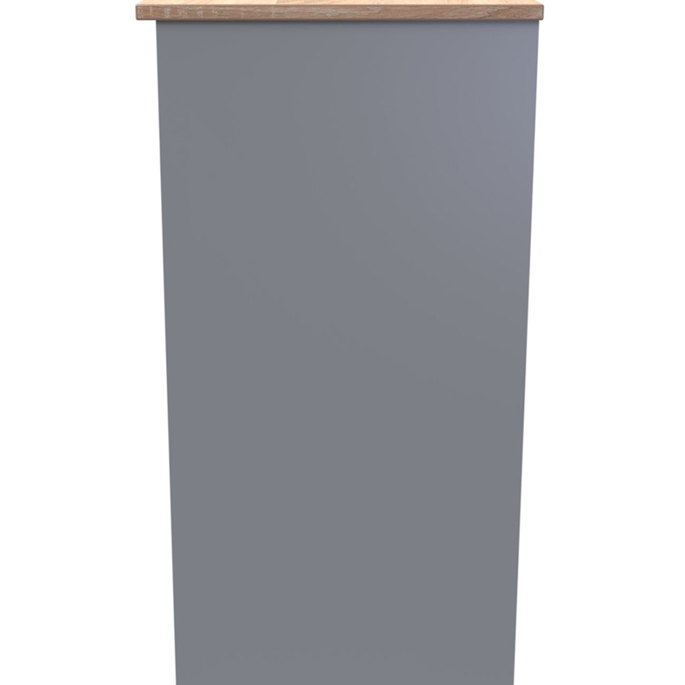 Crowndale Kent 3 Drawer Dusk Grey Bardolino Oak Vanity Dressing Table Image 4