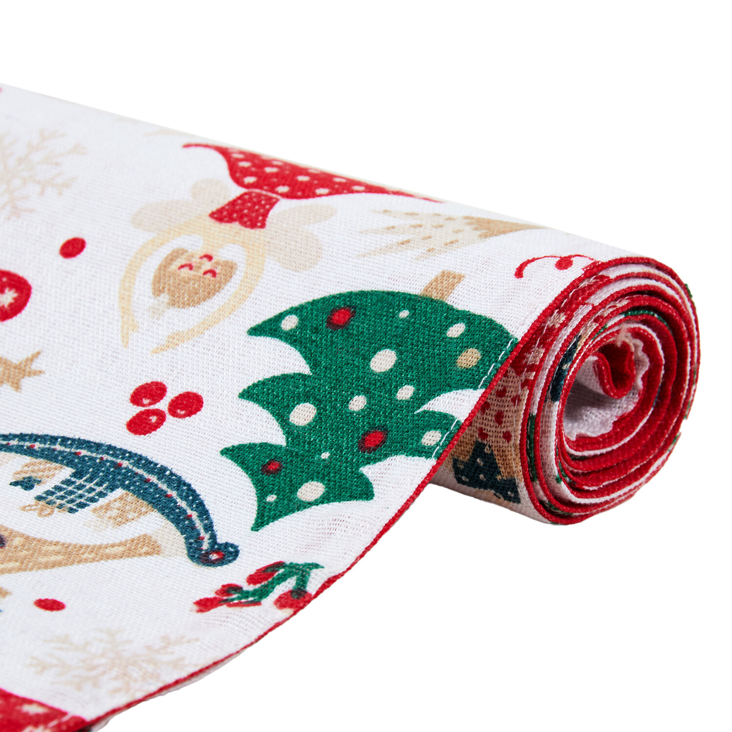 Christmas Print Runner - White Image 3