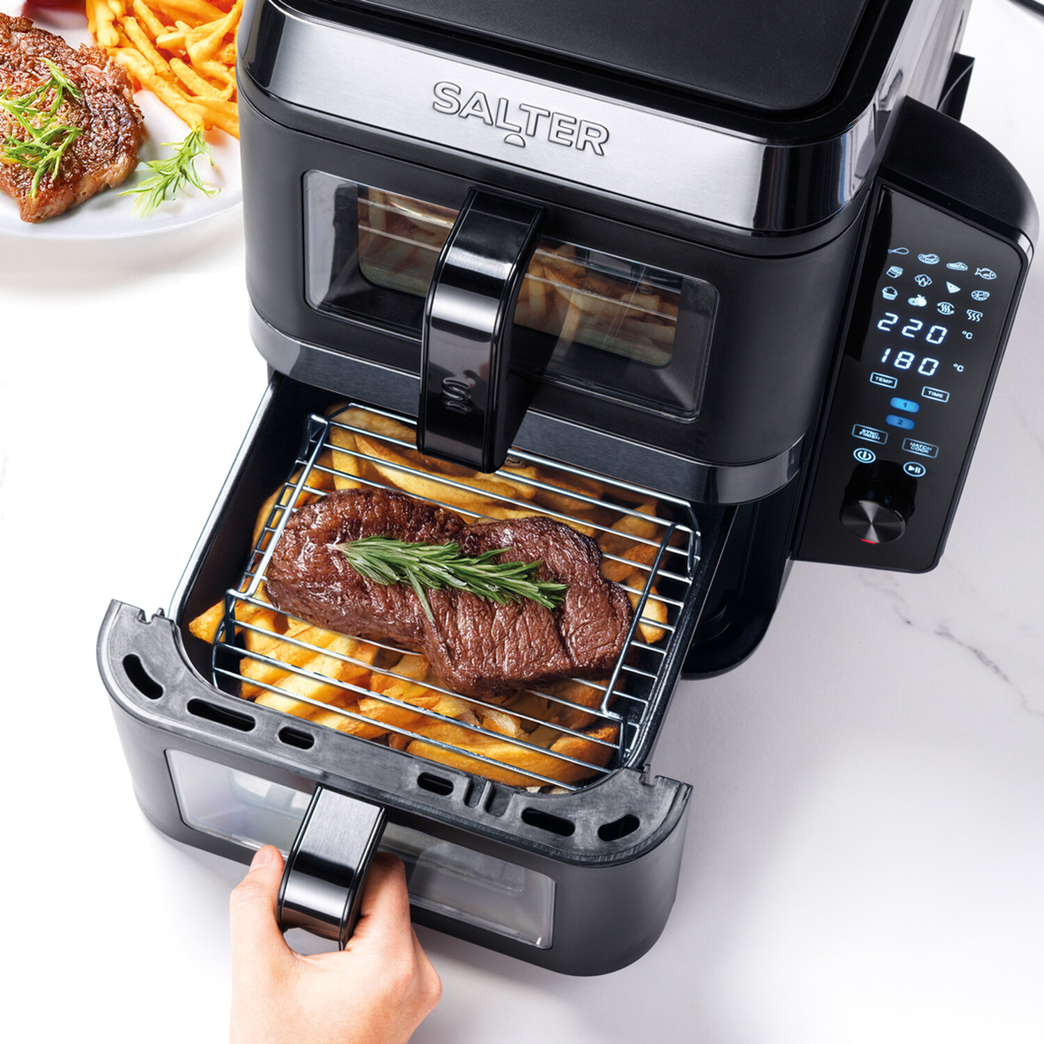 Salter Verticook View Air Fryer Black Image 7