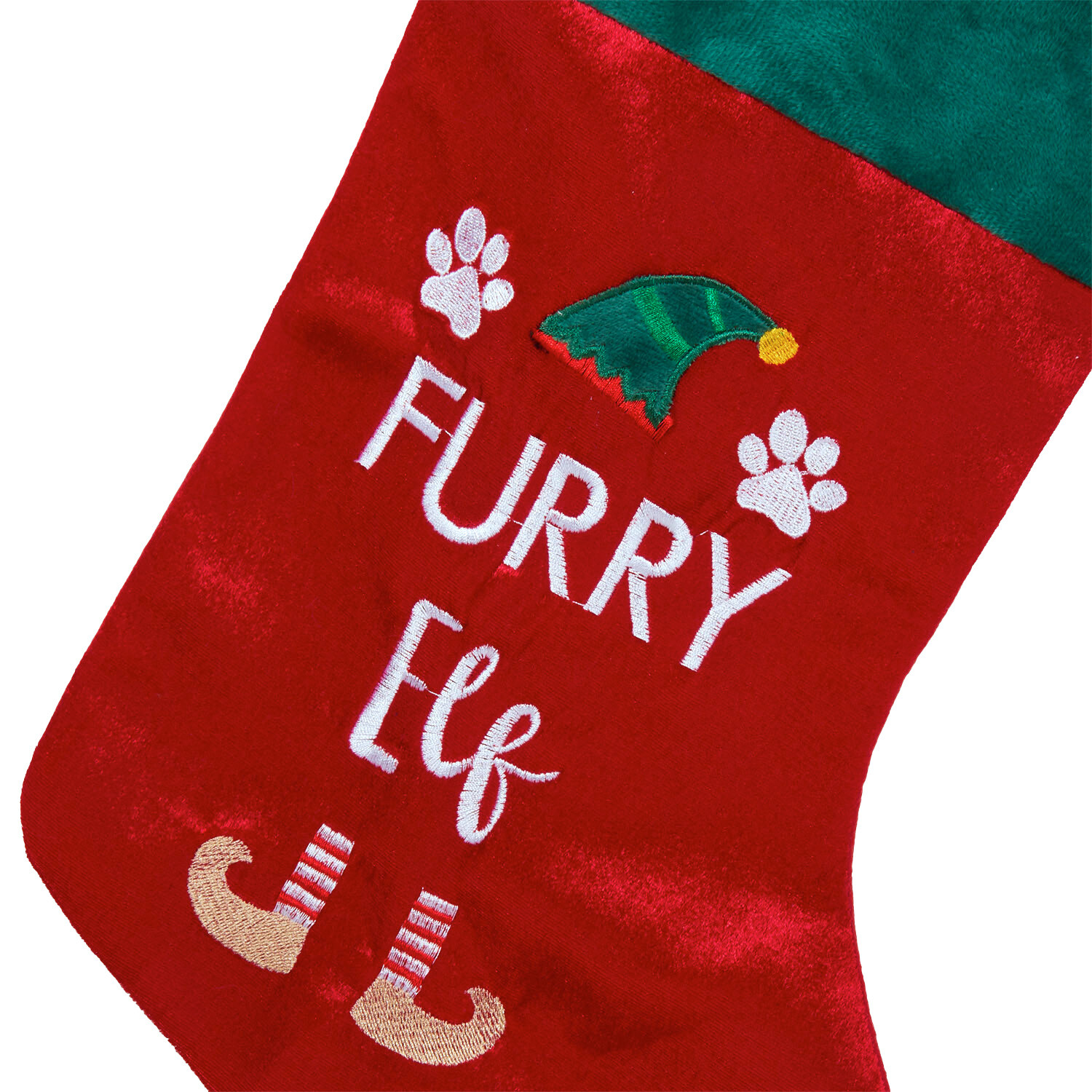 Pet Stocking - Red and Green Image 3