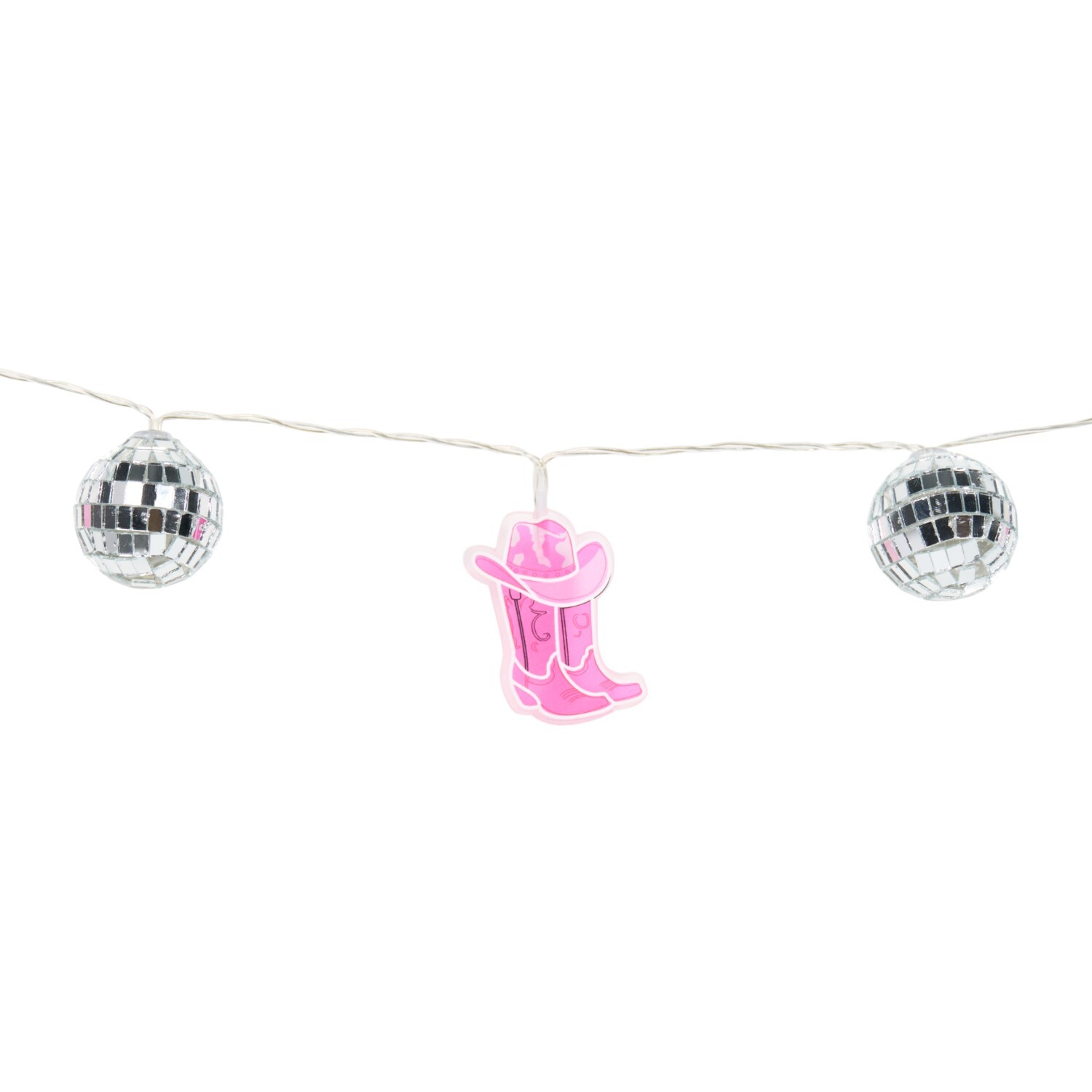 20 LED Disco Cowboy String Light Pink Image 6