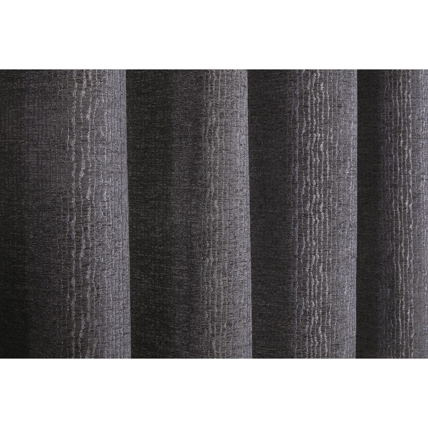 Nova Charcoal Eyelet Curtains 229 x 229cm Image 4