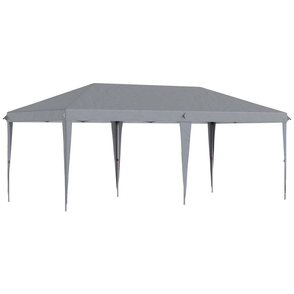 3x6m Large Gazebo Grey Image 2
