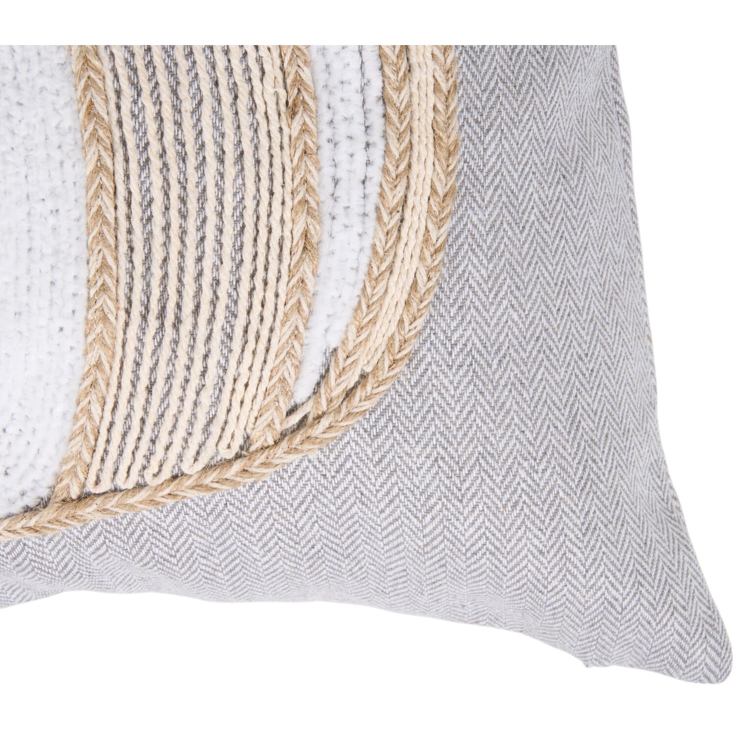 Textured Pumpkin Cushion Grey Image 2