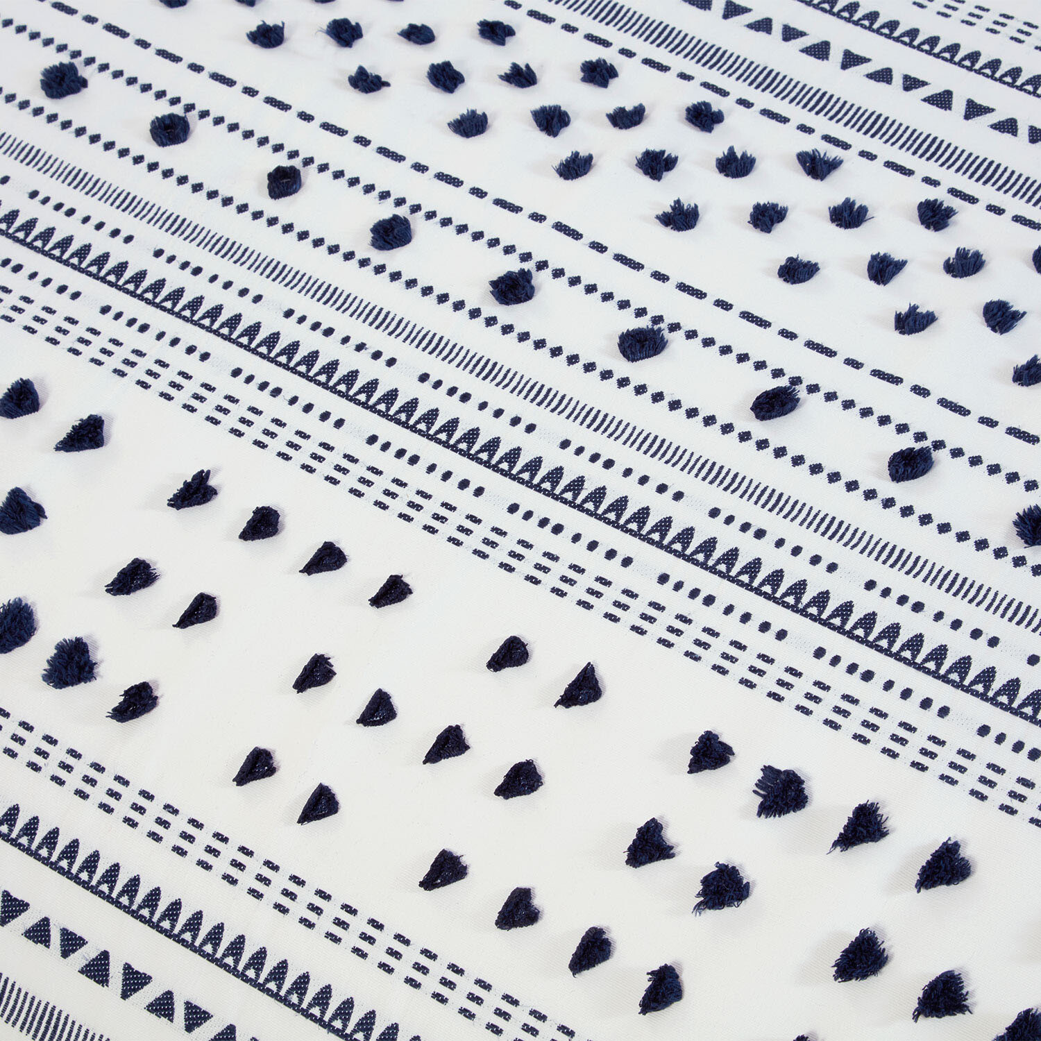 Berkley Duvet Set - Navy and White / Single Image 4