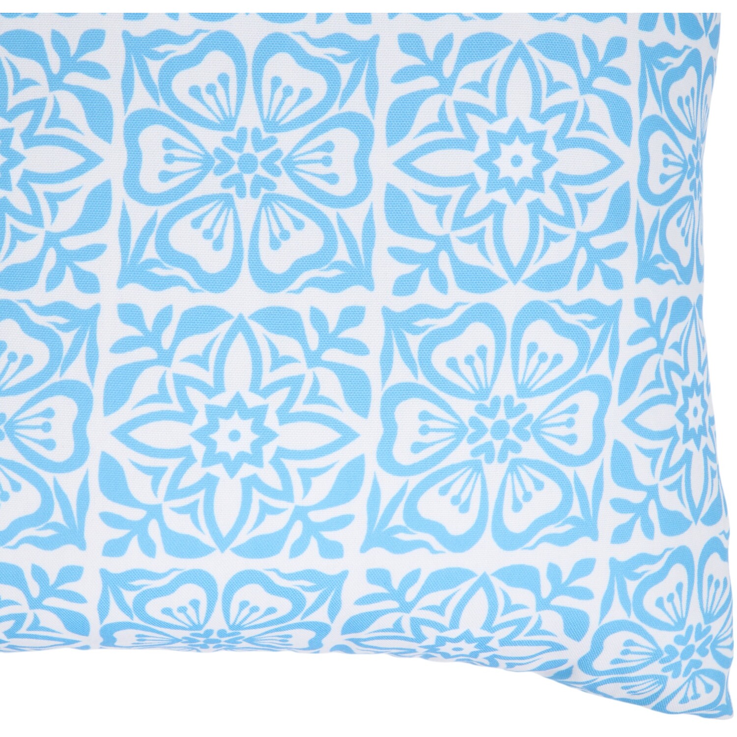 Outdoor Moroccan Cushion Blue Image 2