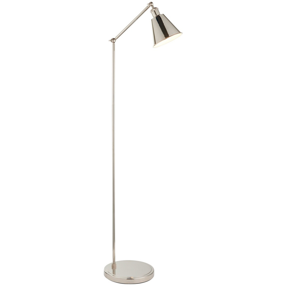 Merano Brescia Bright Nickel Pendant Floor Lamp Image 1