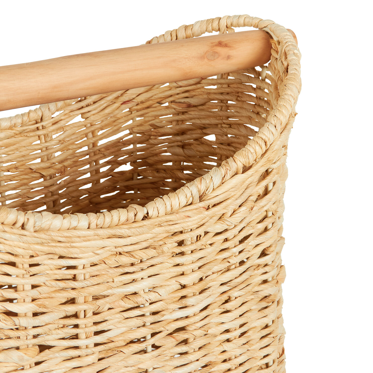 Slim Line Wicker Toilet Roll Holder Natural Image 4