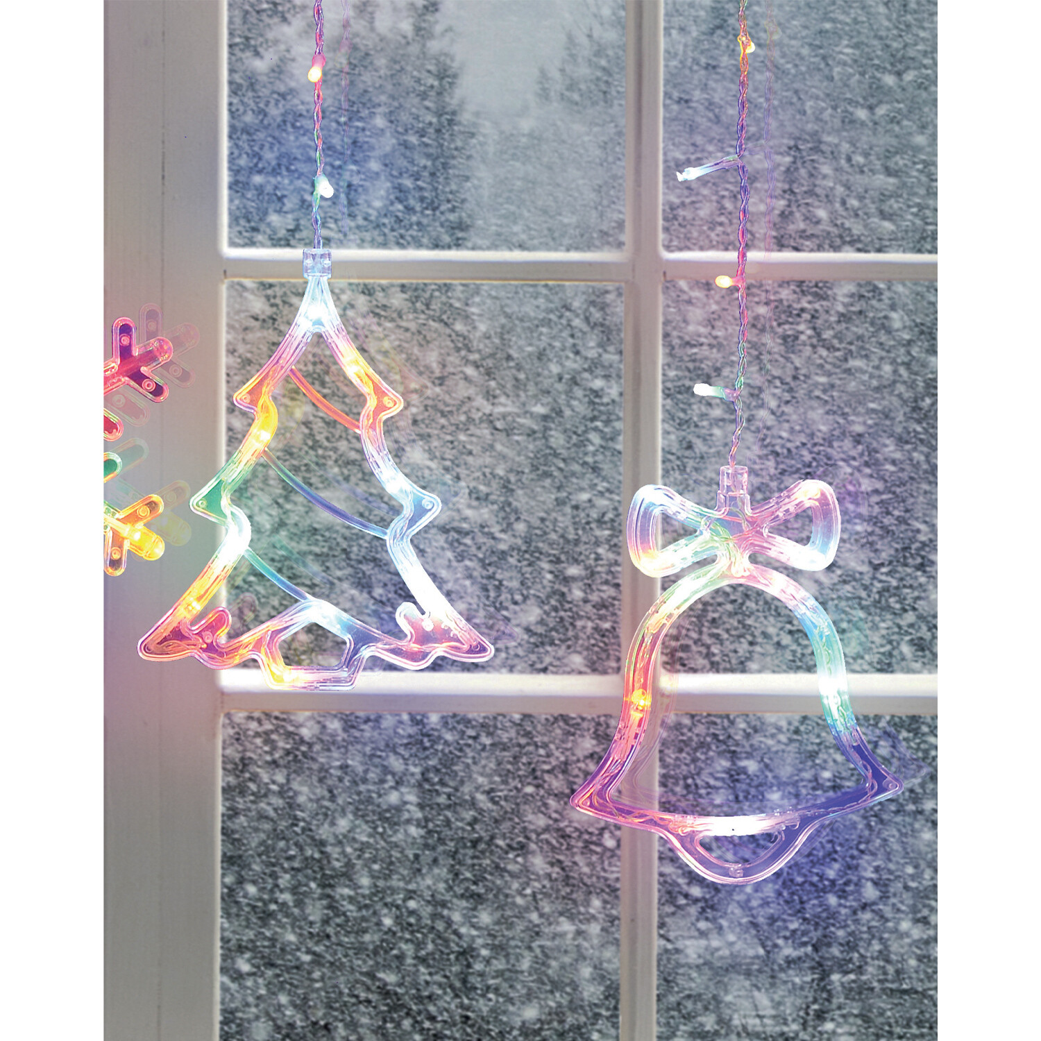 Christmas Icons LED Curtain Light - White Image 3