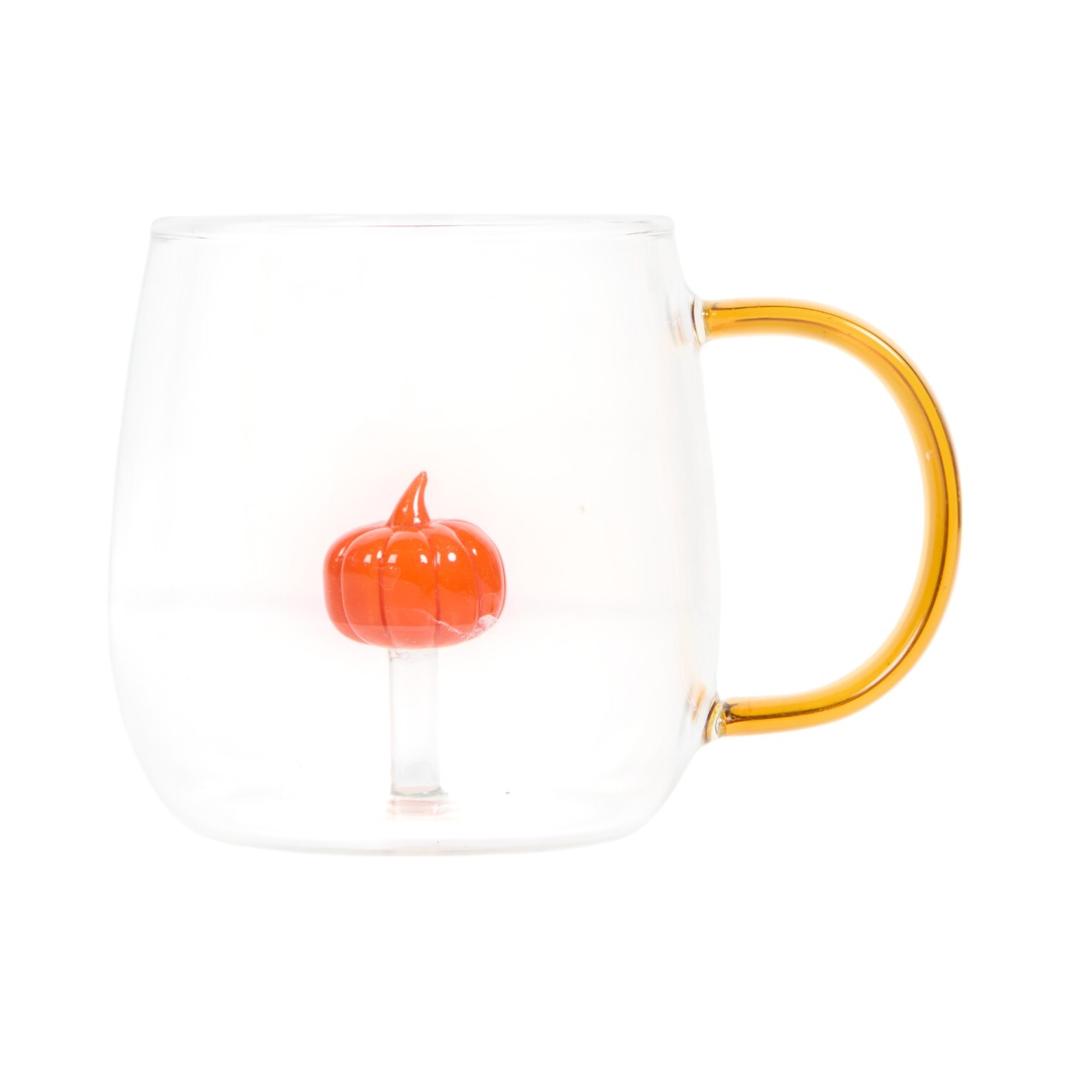Pumpkin or Ghost 3D Inner Glass Mug Image 2
