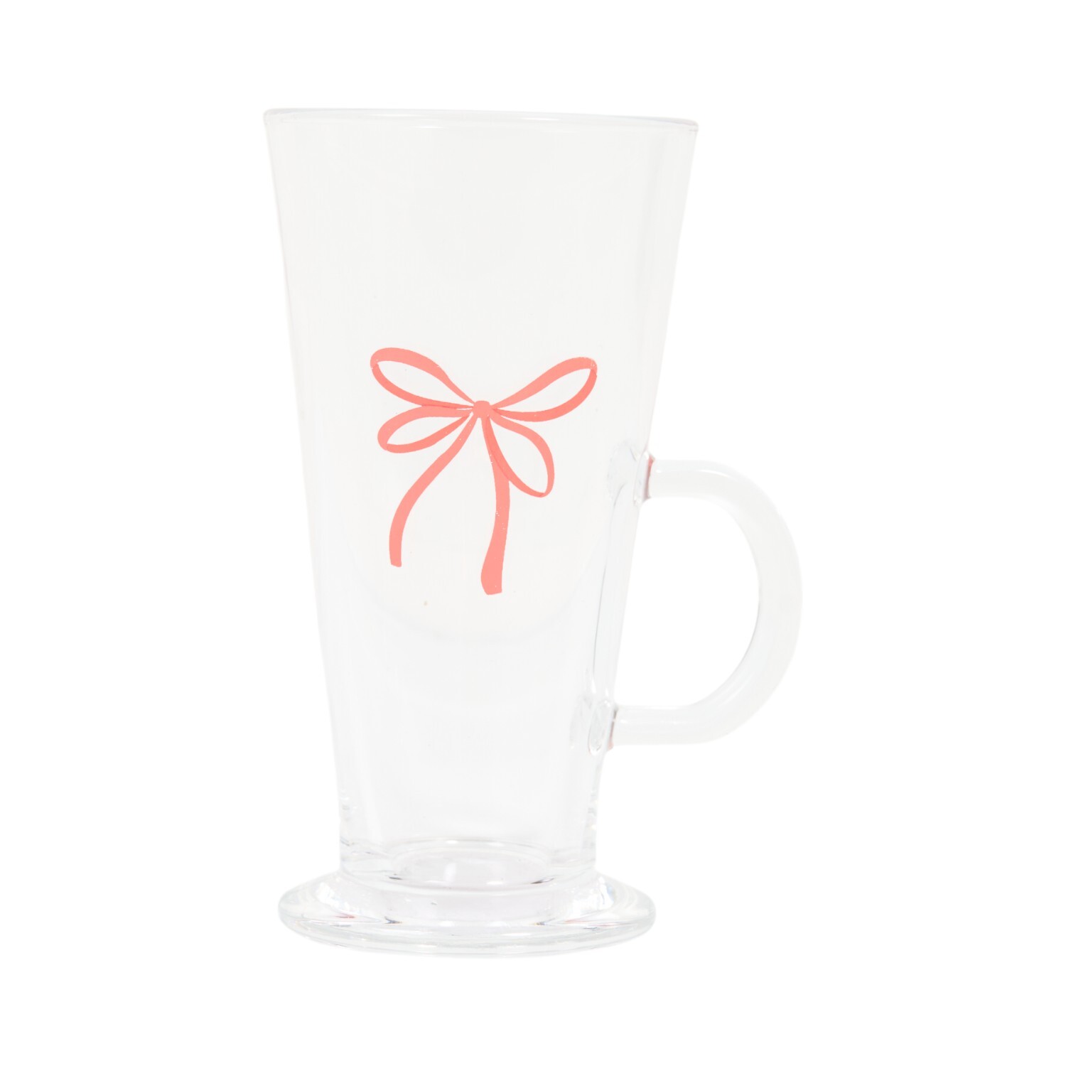 Christmas Bear or Bow Glass Latte Mug Image 3