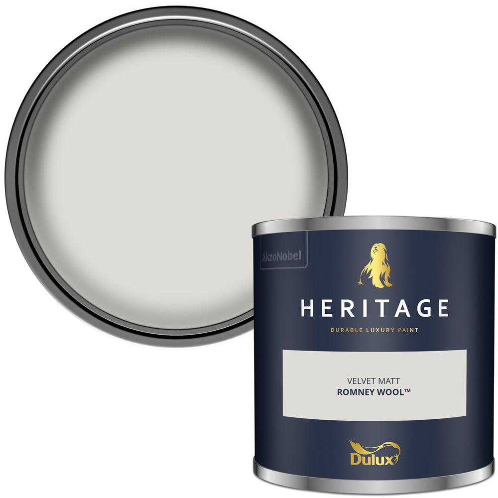 Dulux Heritage Walls and Ceilings Romney Wool Velvet Matt Emulsion Paint Tester Image 2