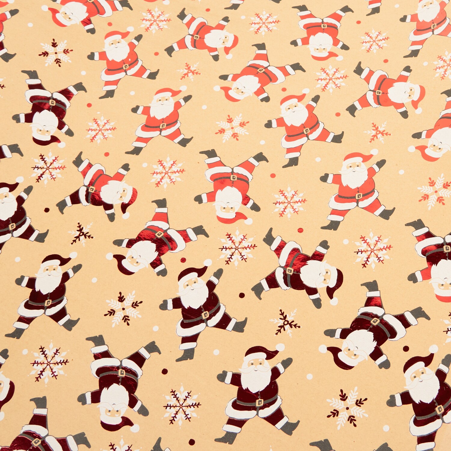 Foiled Santa or Snowman Gift Wrap Image 3