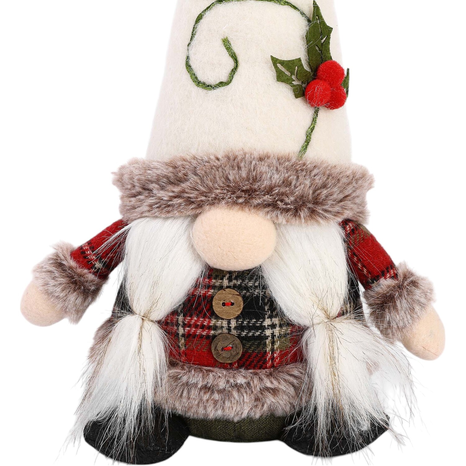 Winter Chalet Gonk Ornament Cream Image 3