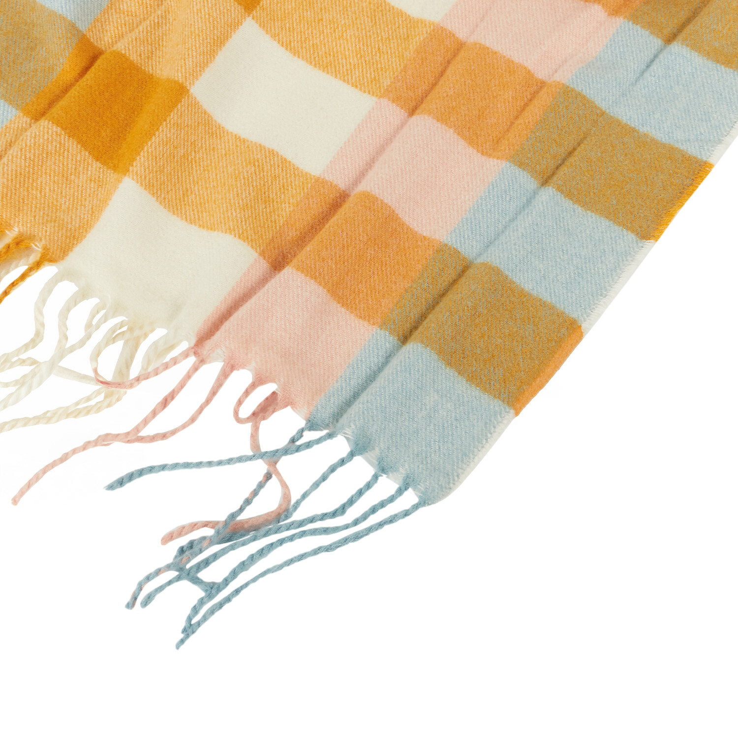 Elia Block Check Throw - Multicolour Image 5