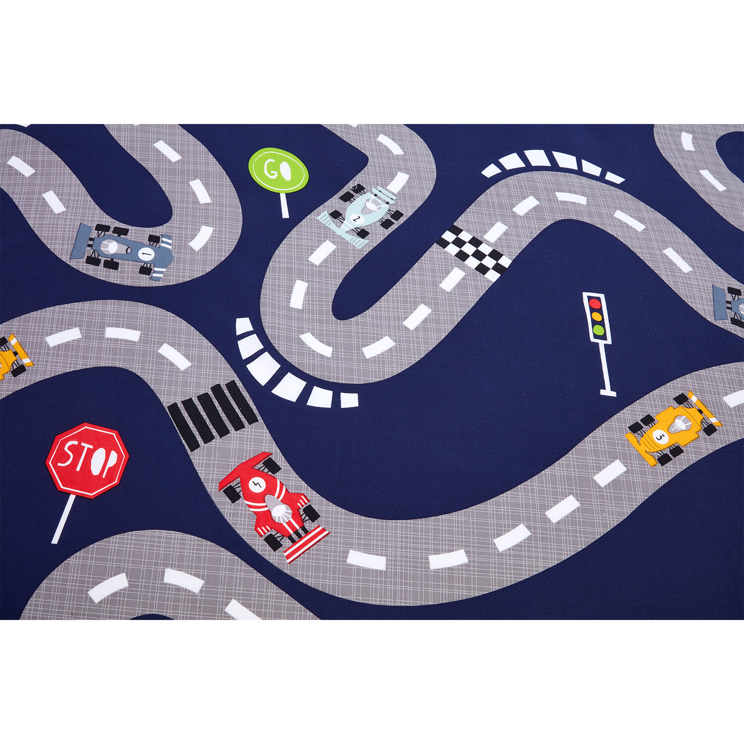 Racing Car Duvet Set Single - Blue Image 6