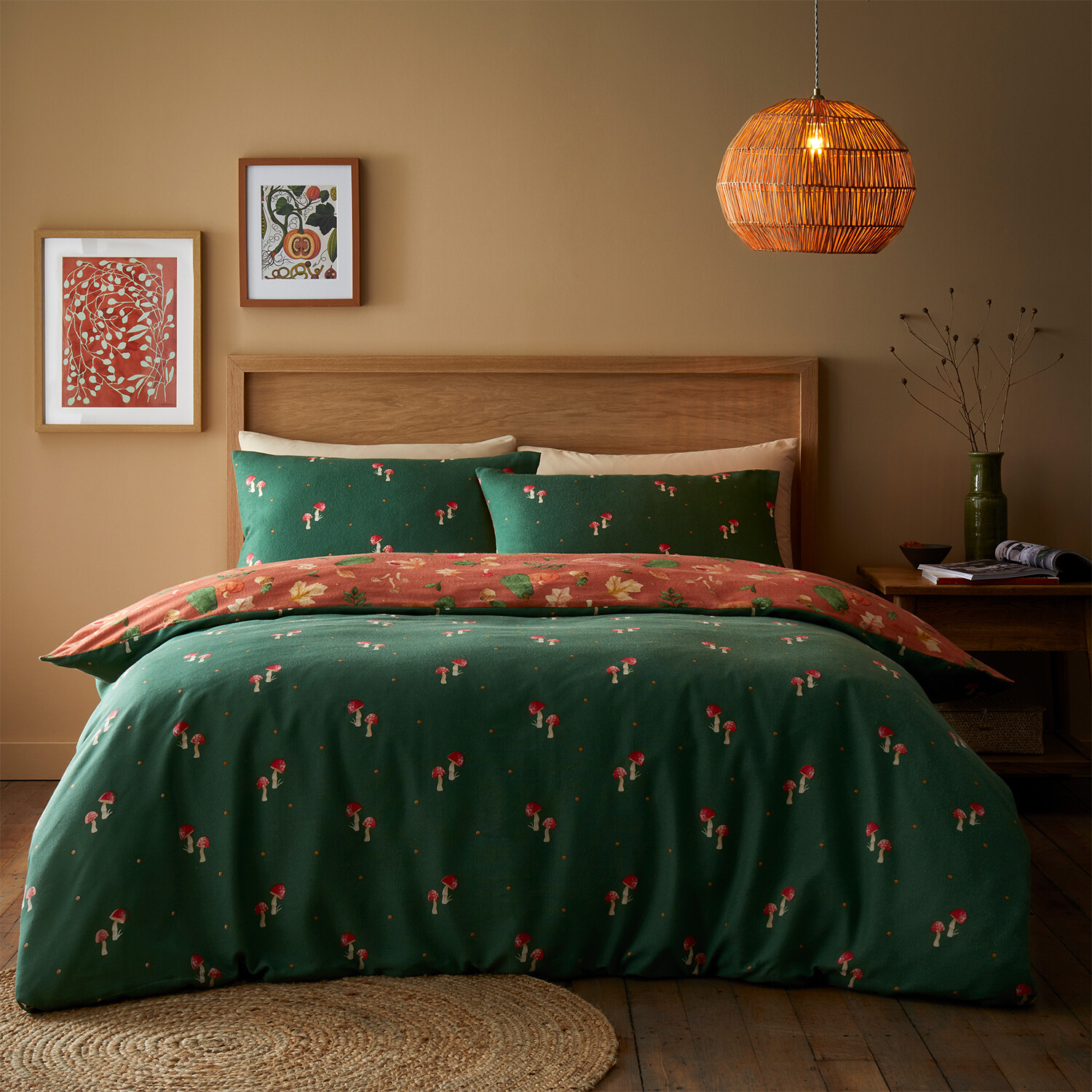 Pumpkin Harvest Duvet Set Rust Superking Image 2