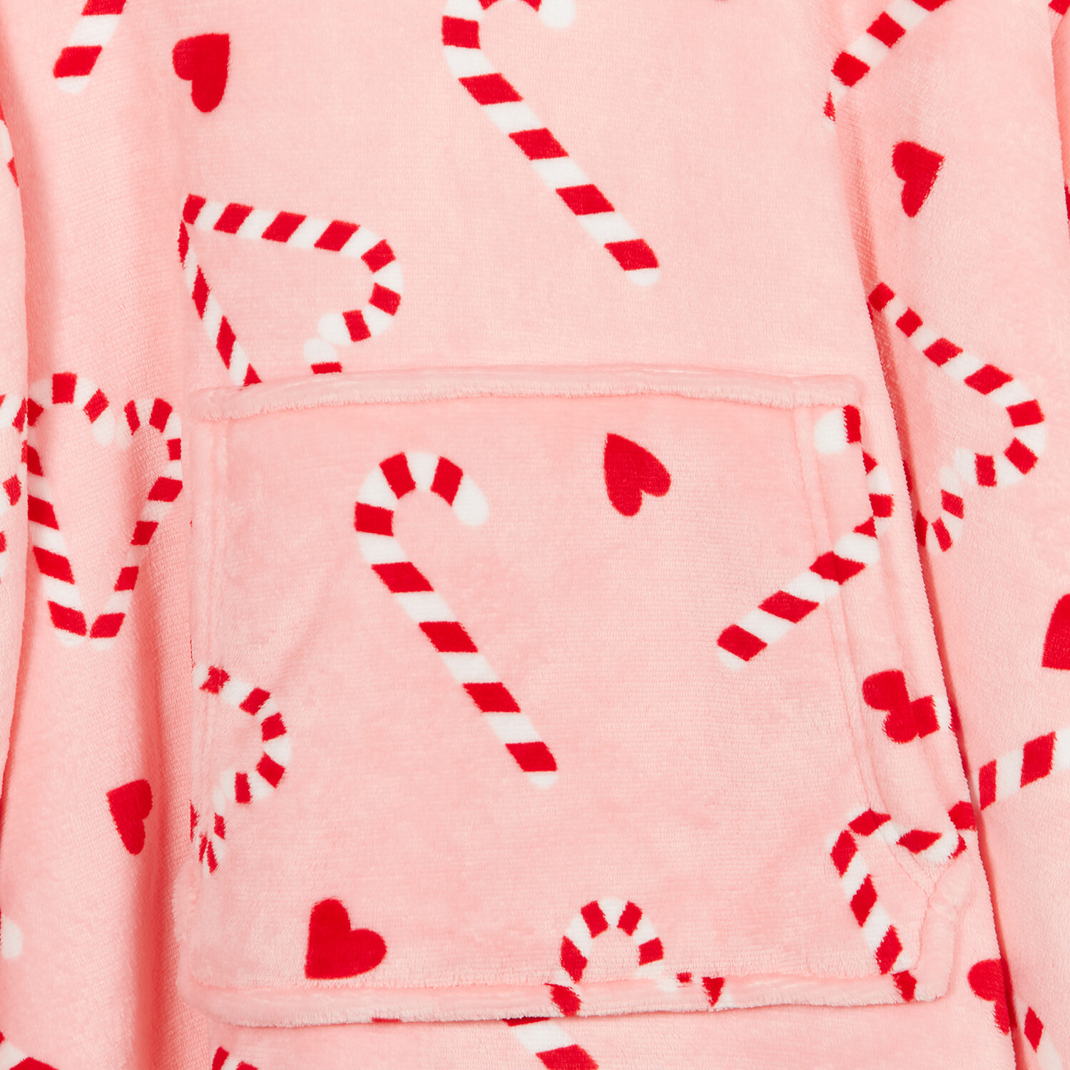 Christmas Sherpa Hoodie - Pink or Black Image 3