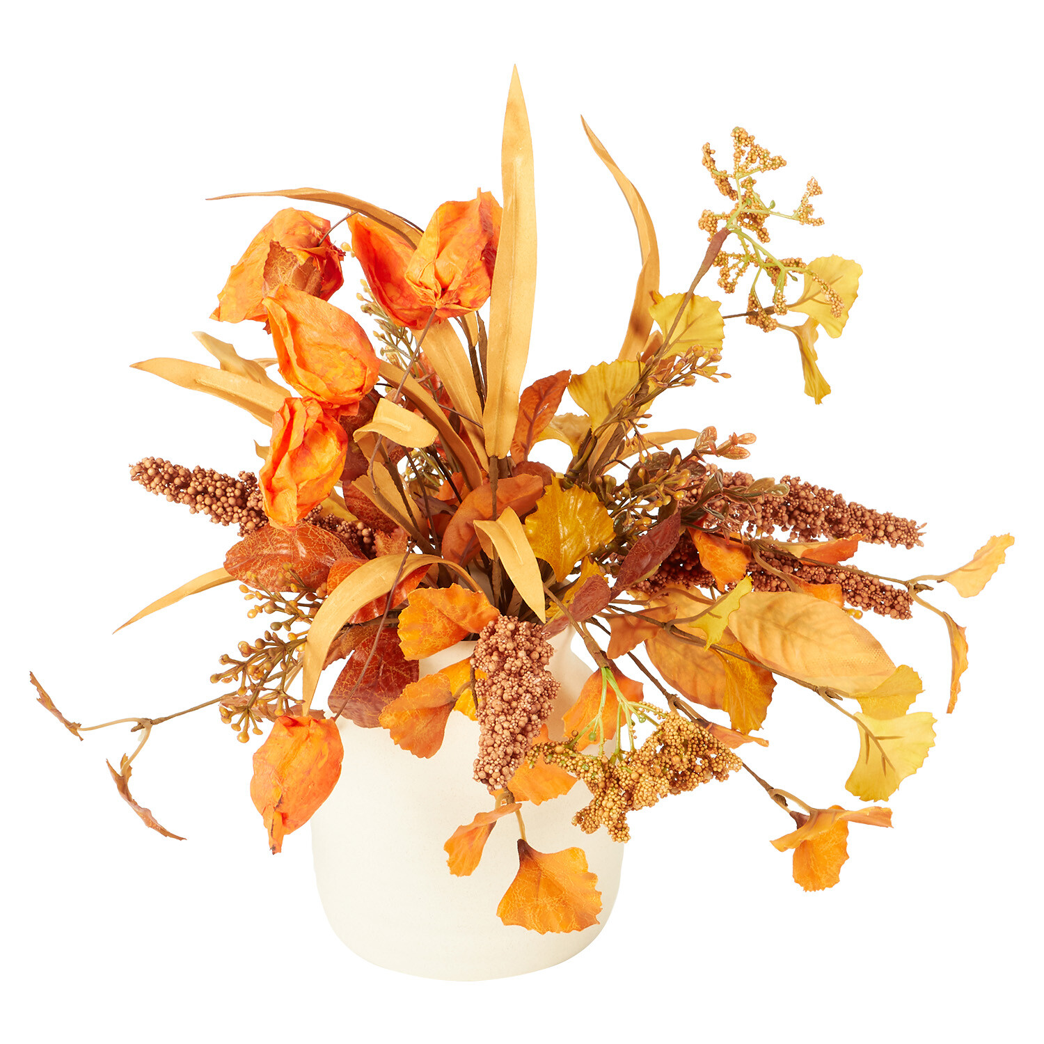 Autumn Garden Vase Arrangement Orange Image 5