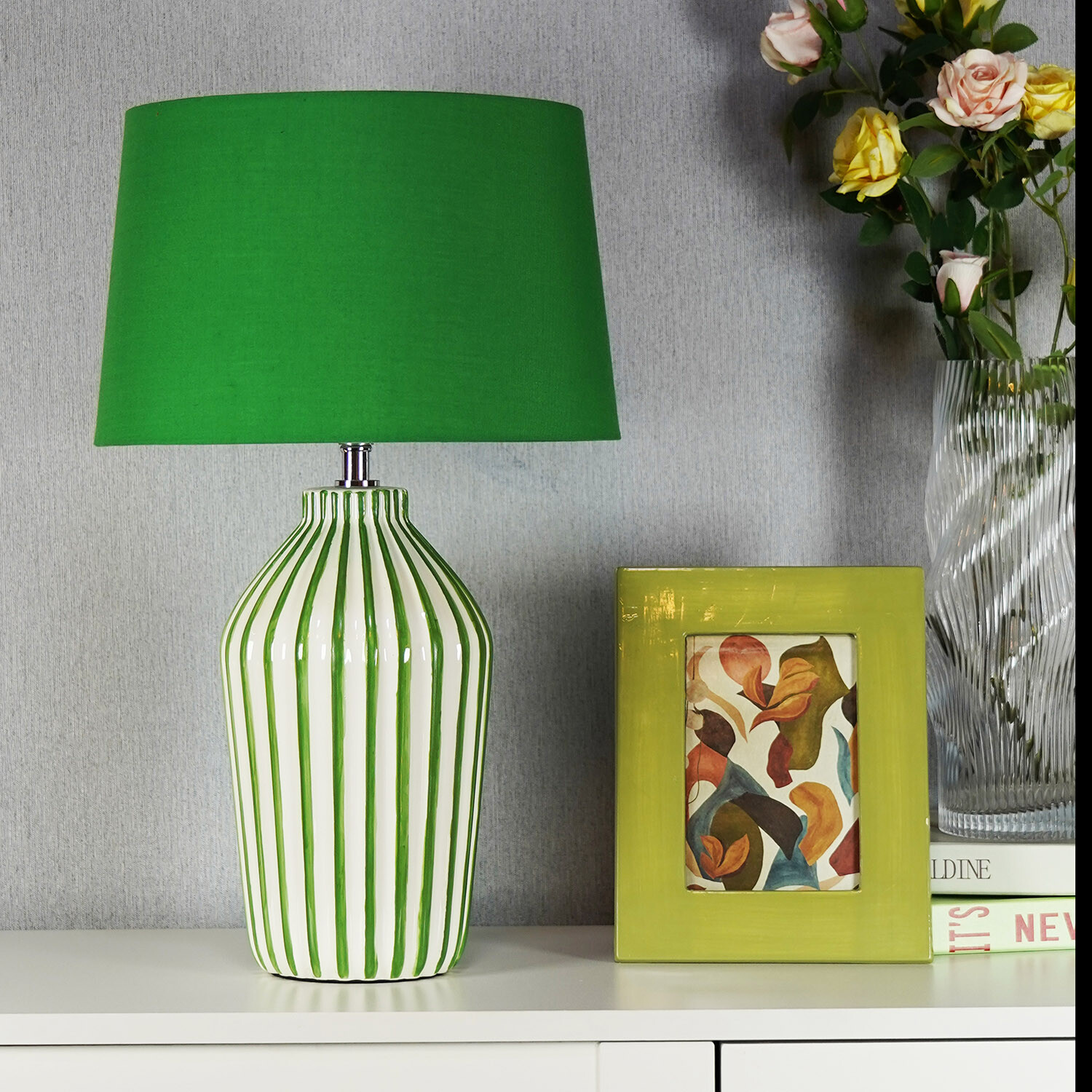 Hallie Stripe Table Lamp Image 14