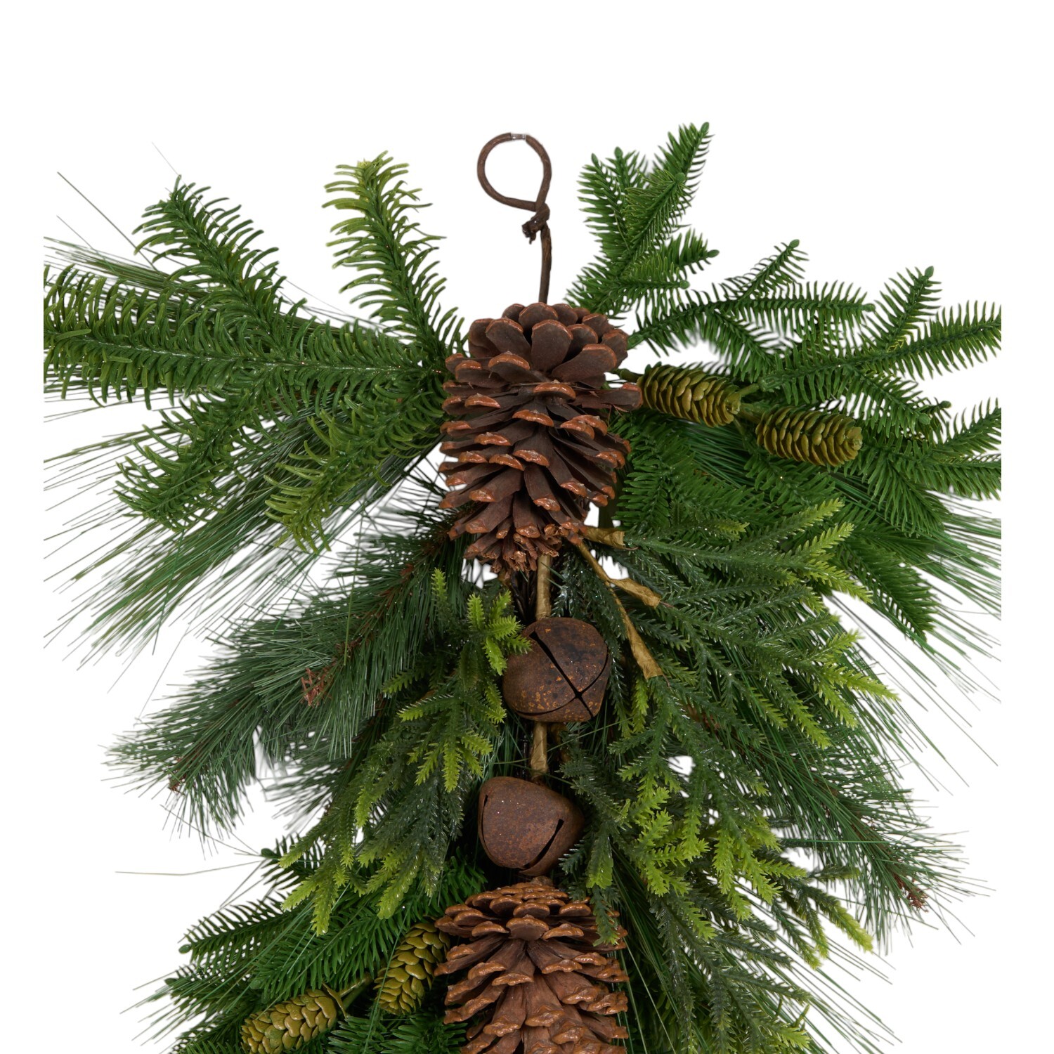 Pinecone and Bells Door DropGreen and Brown Image 2