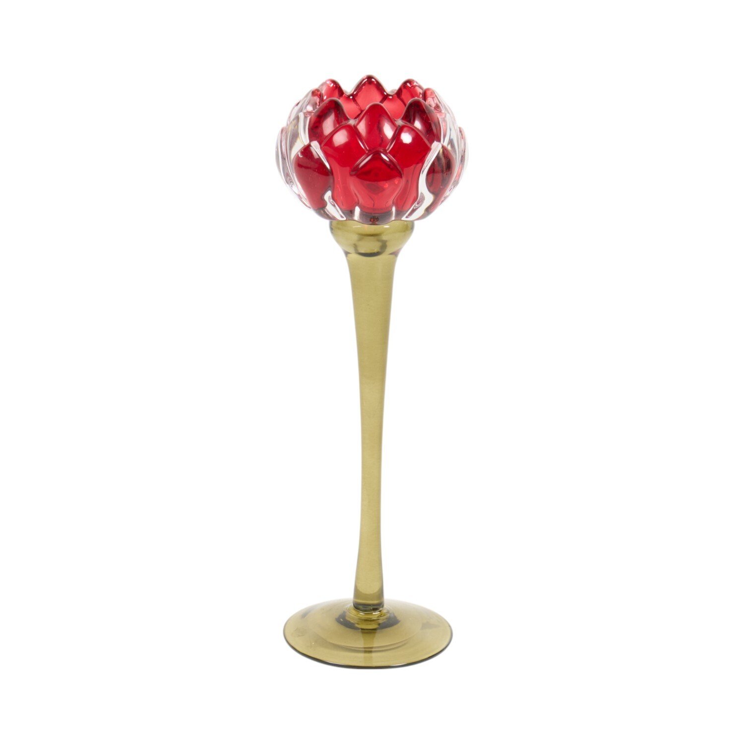 Tall Floral Candle Holder Image 3