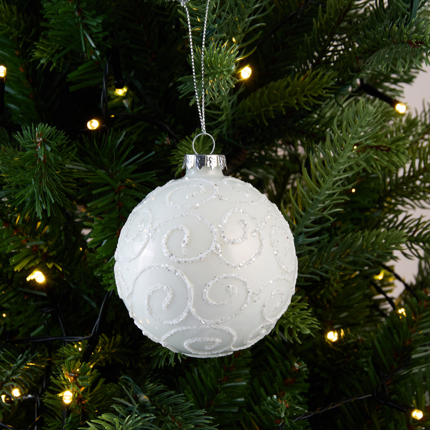 Glitter Swirly Bauble Image 3