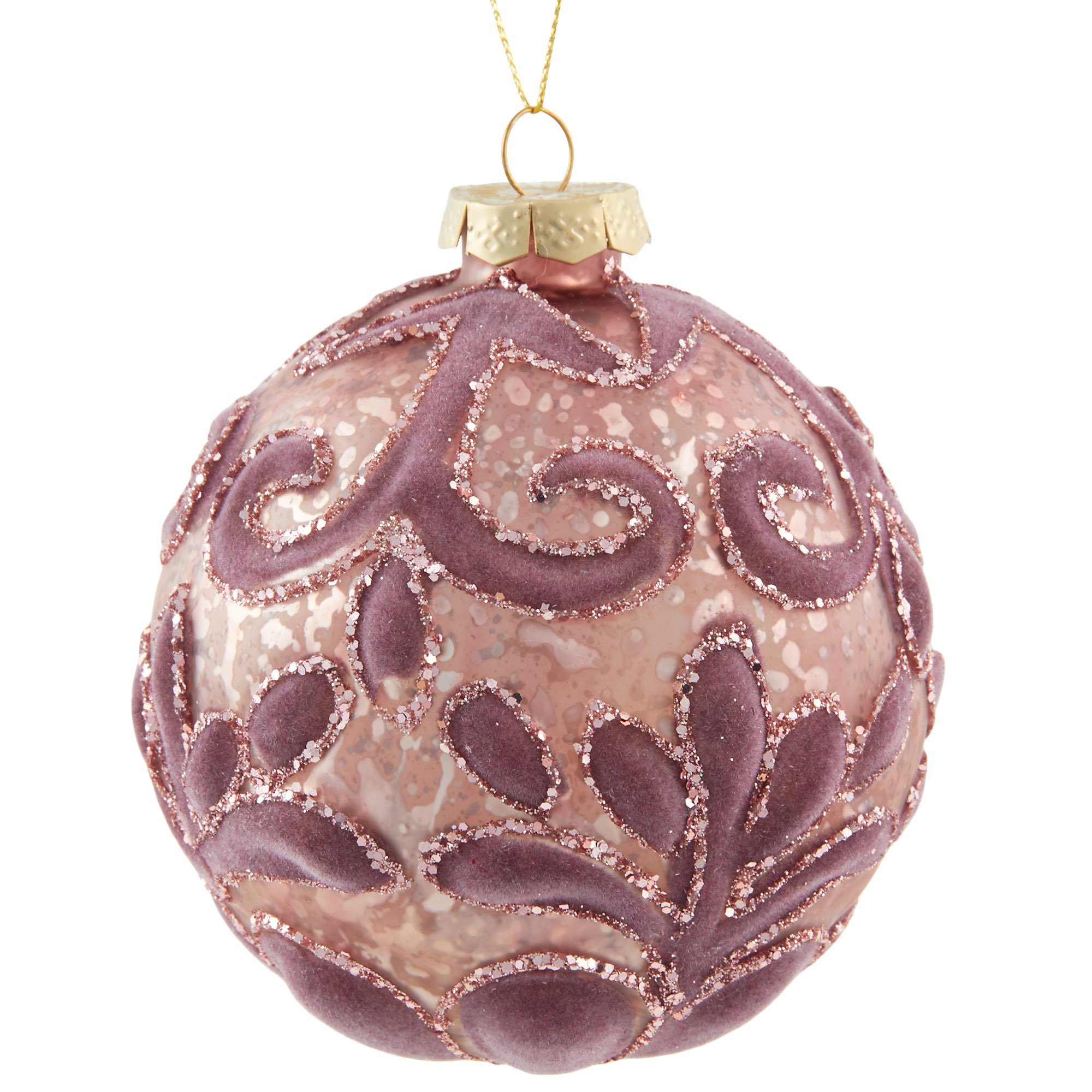 Antique Dusky Rose Bauble - Dusky Rose Image 2