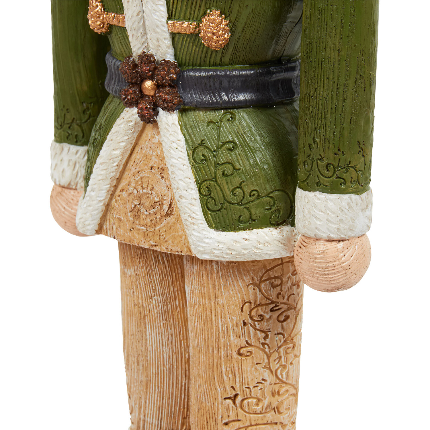 Wood Effect Retro Nutcracker - Green Image 5