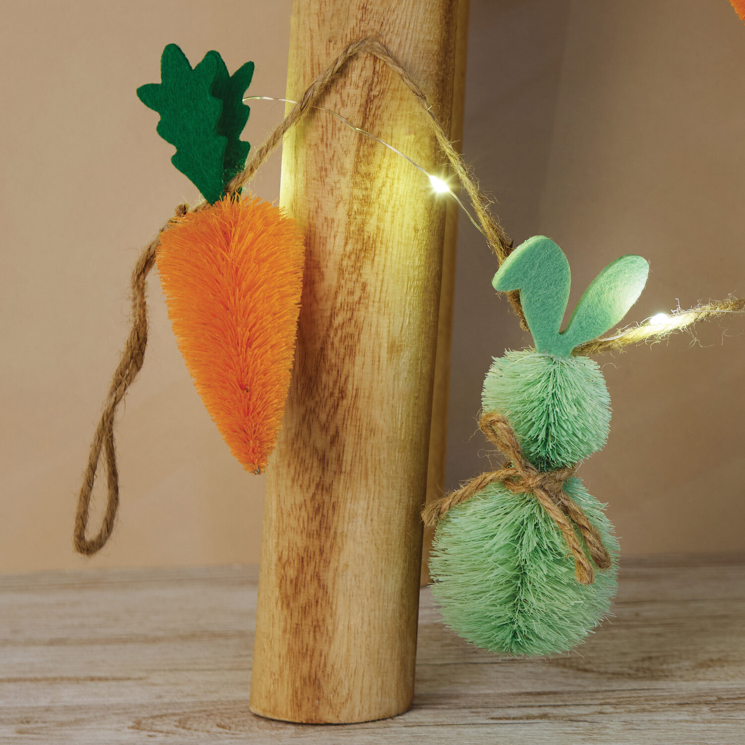 Rabbit and Carrot String Light Image 4