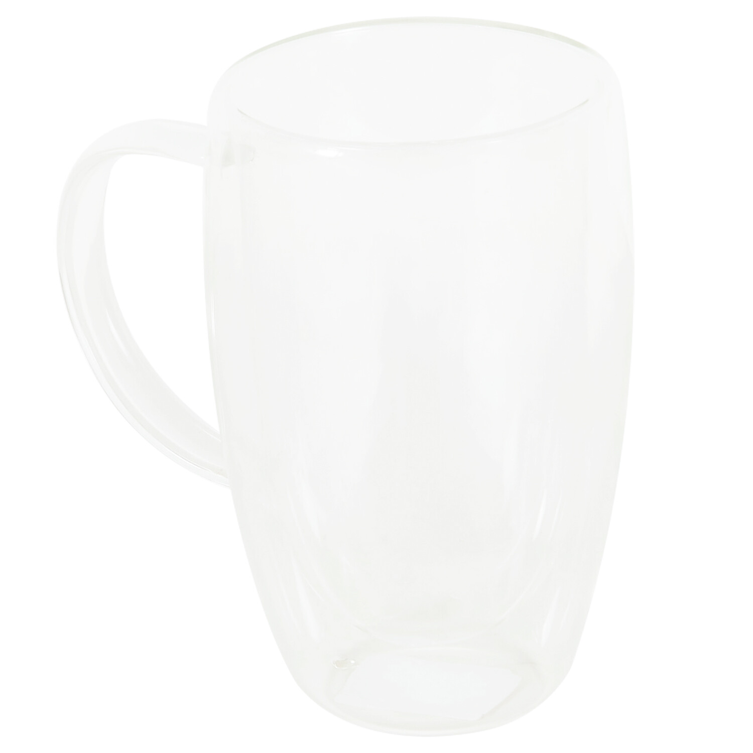 Glass Tea and Coffee Mug - Clear Image 3