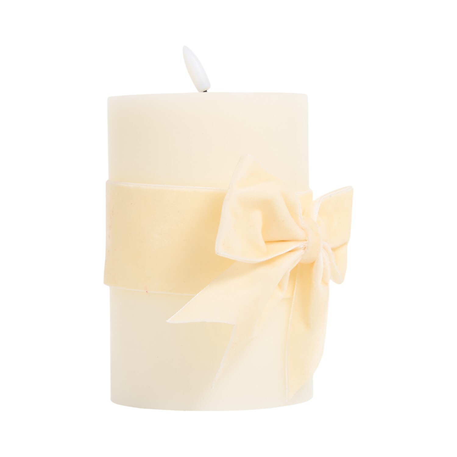 Assorted Velvet Bow LED Candle Image 5