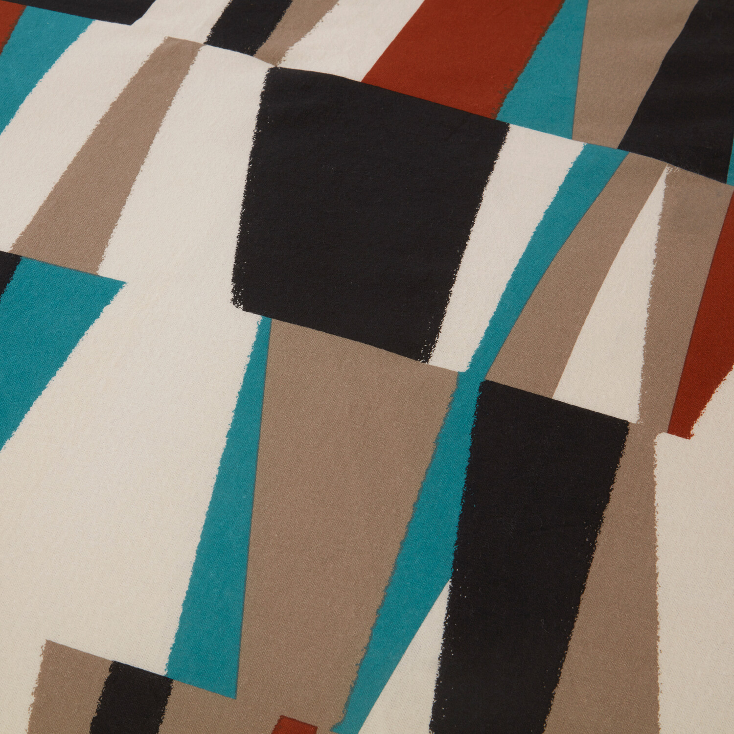 Ezra Geometric Duvet Set Beige King Image 5