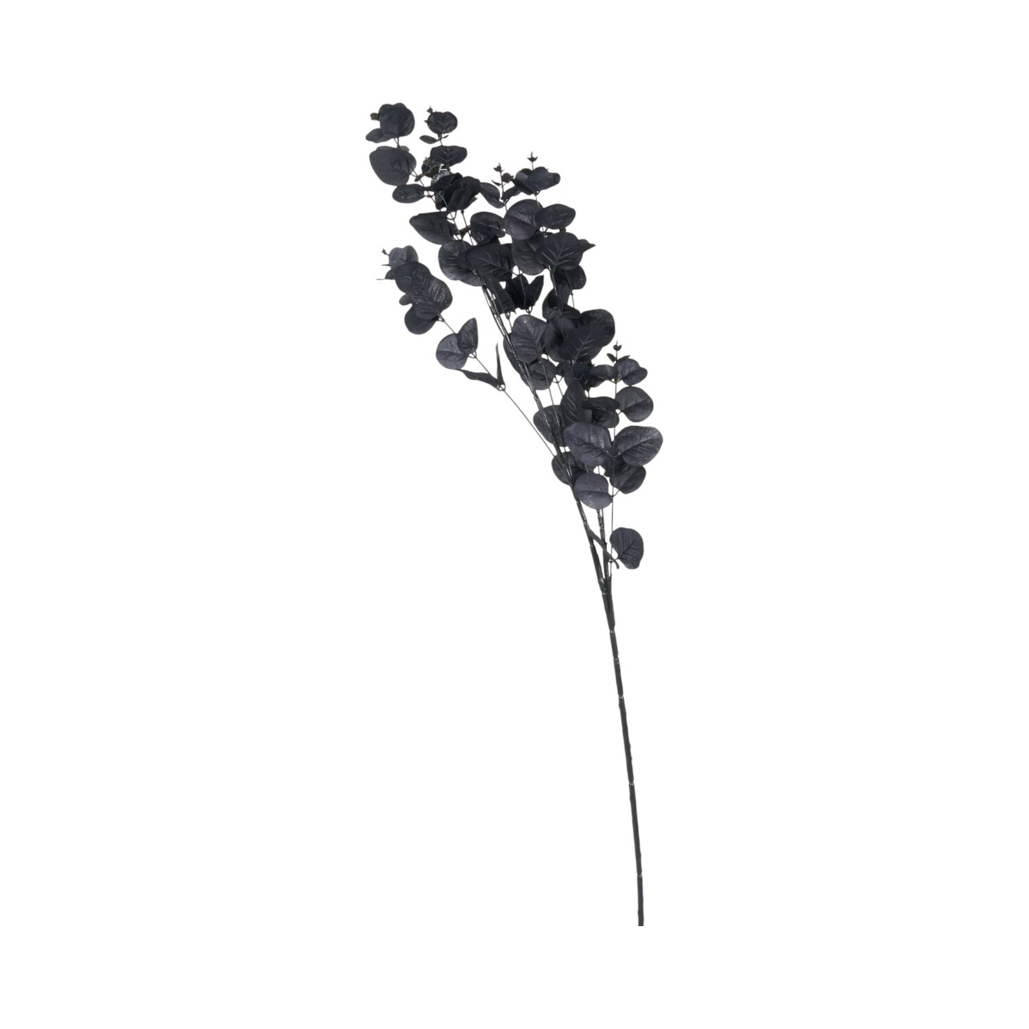 Faux Silk Eucalyptus Stem - Black Image 2