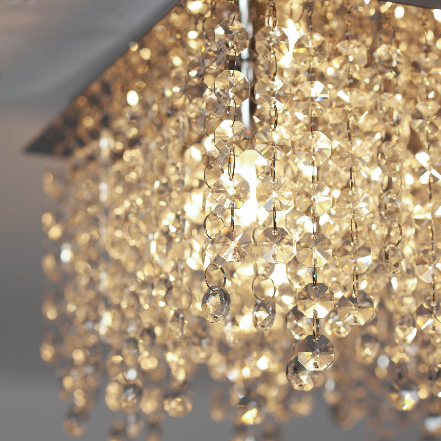 Bronwen Silver 4 Light Flush Fitting Ceiling Light Image 5