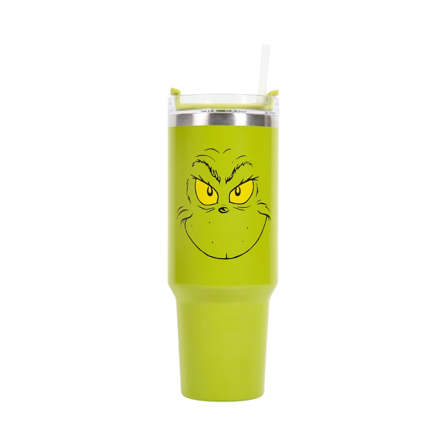 Grinch Tumbler with Straw Green Image 1