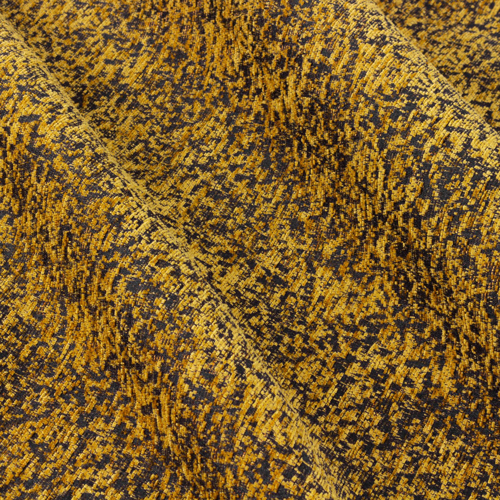 Paoletti Galaxy Gold Chenille Eyelet Curtain 117 x 137cm Image 5