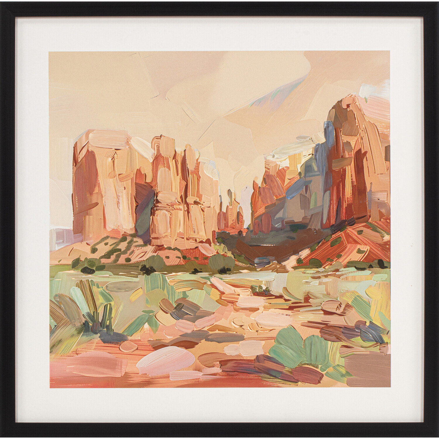 Western Dusk Hand Finished Canvas Image 2