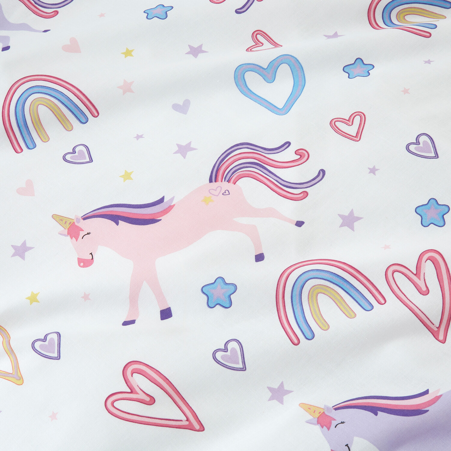 Rainbow Unicorn Purple Duvet Set - Purple Image 5