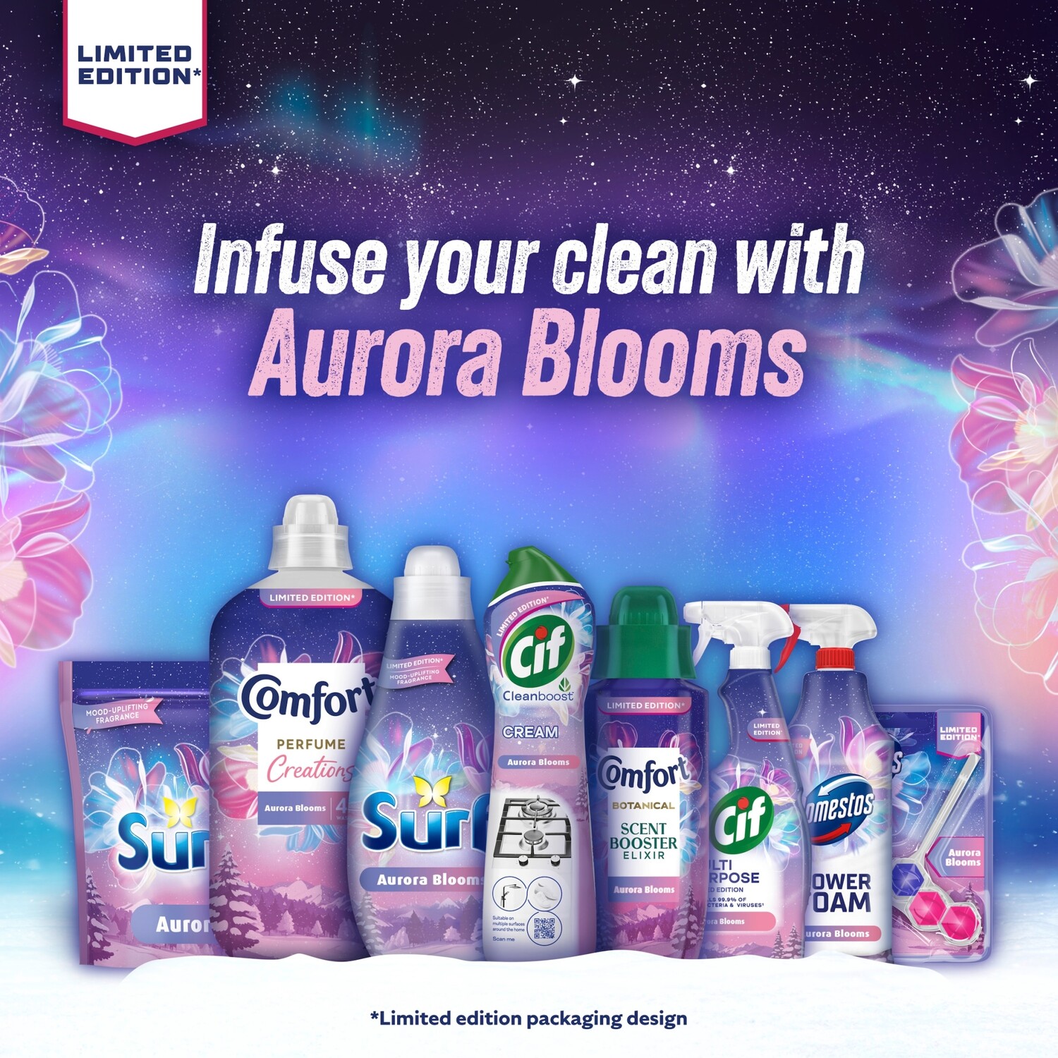 Surf Liquid Detergent Aurora Blooms Image 6