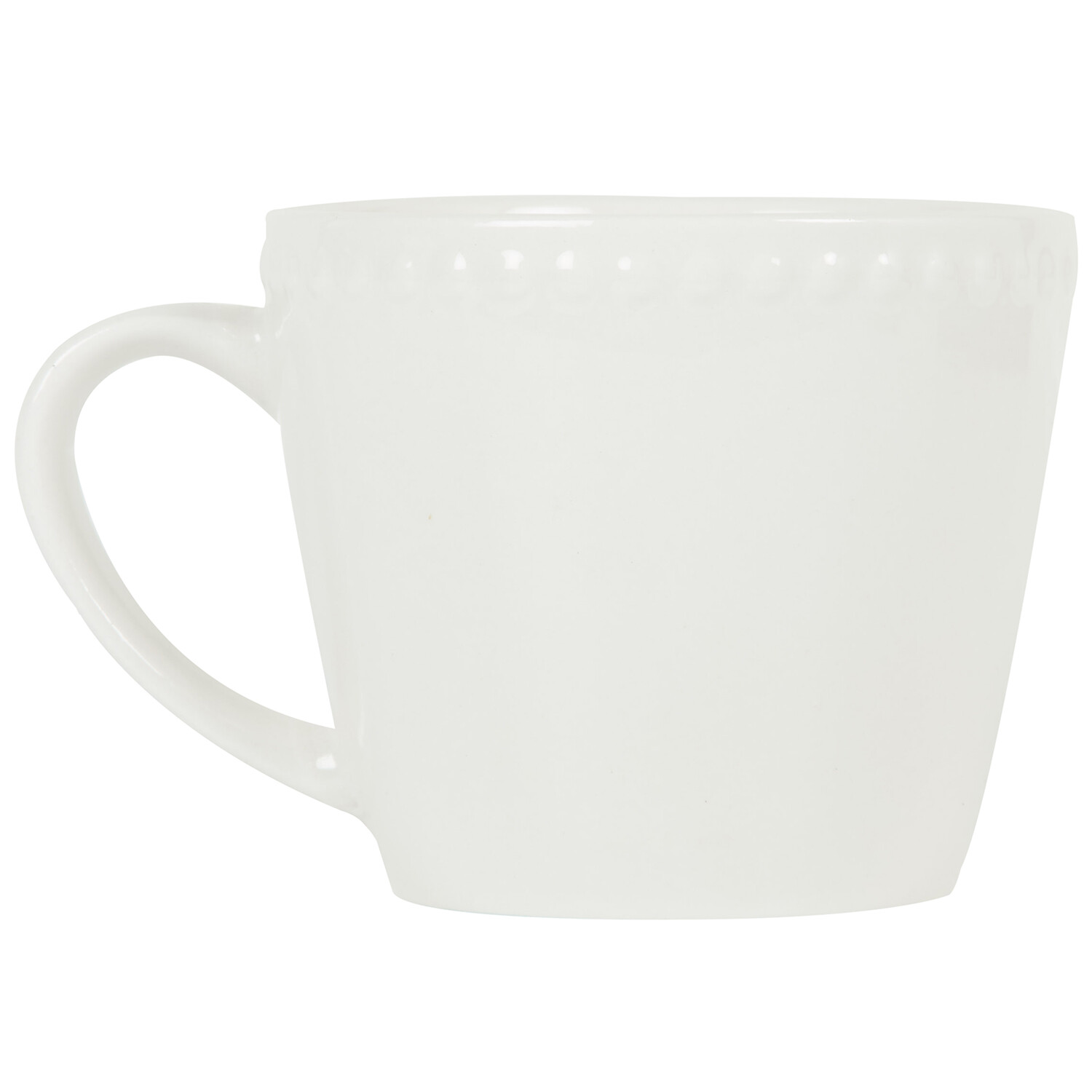 Pack of 4 Vintage Pearl Mugs - White Image 2