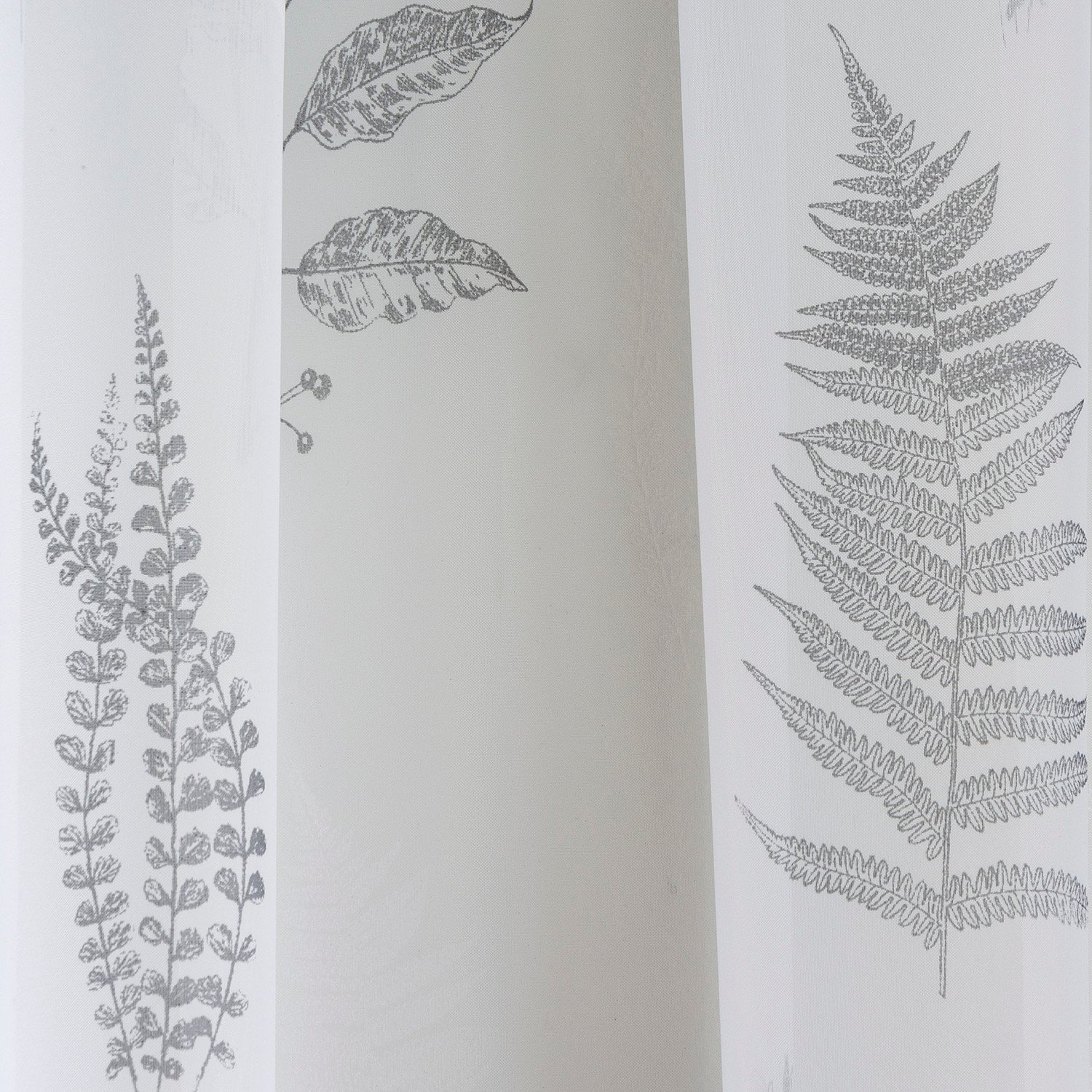 Grey Bracken Voile Curtain 183 x 140cm Image 3