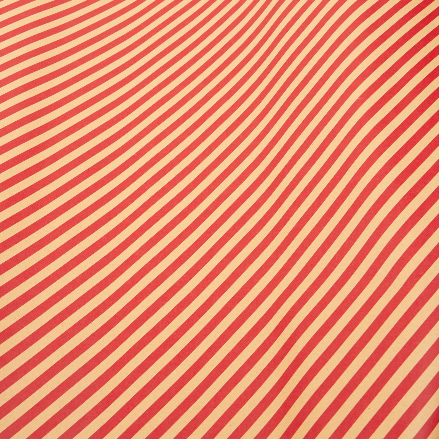 Candy Cane Kraft Gift Wrap Red Image 2