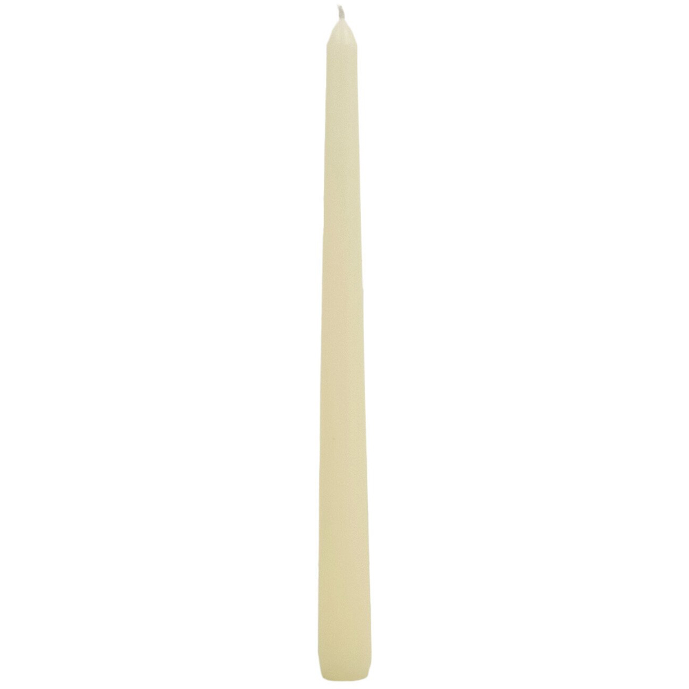 Pack of 10 Taper Candles - White Image 2
