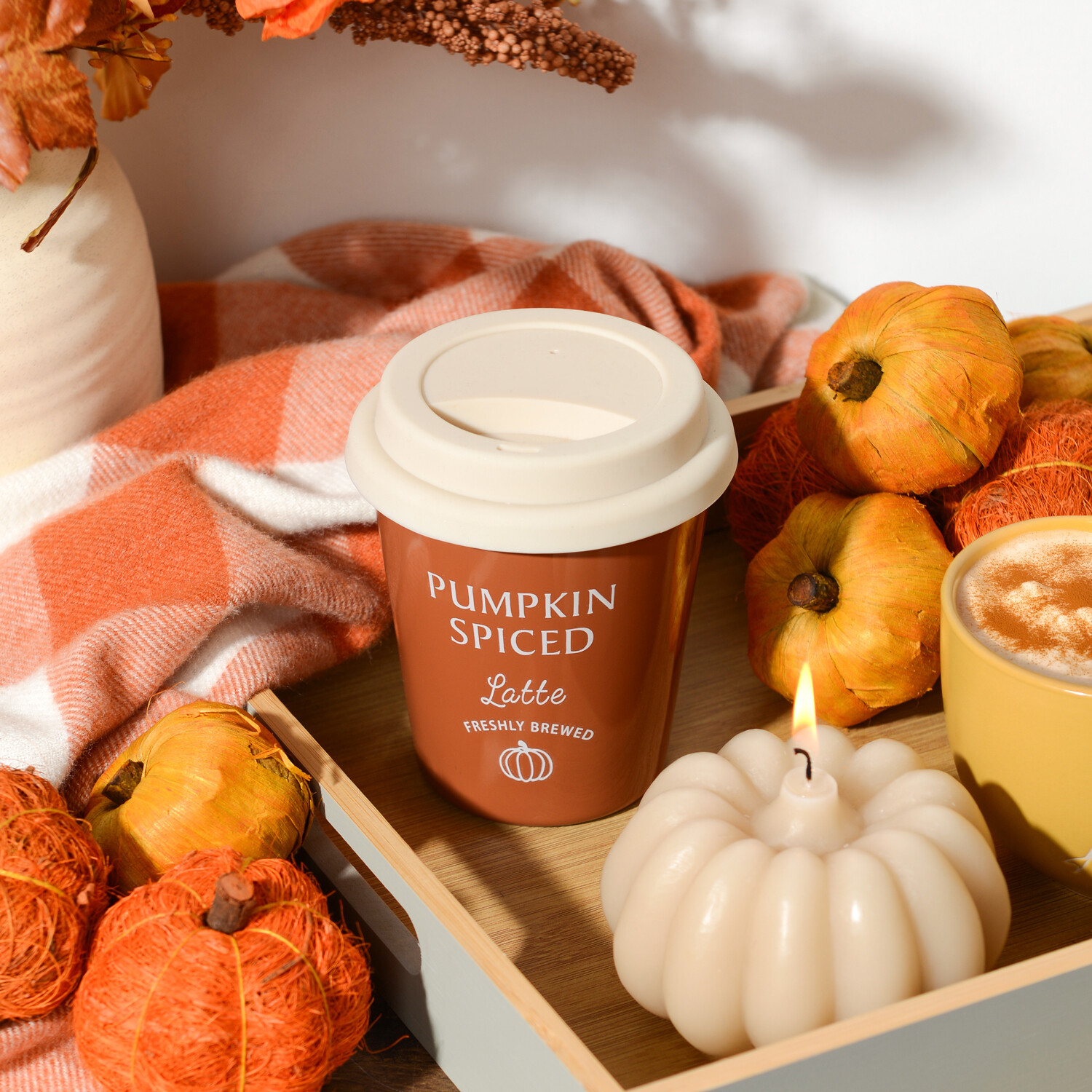 Pumpkin Spiced Mug Candle Image 5