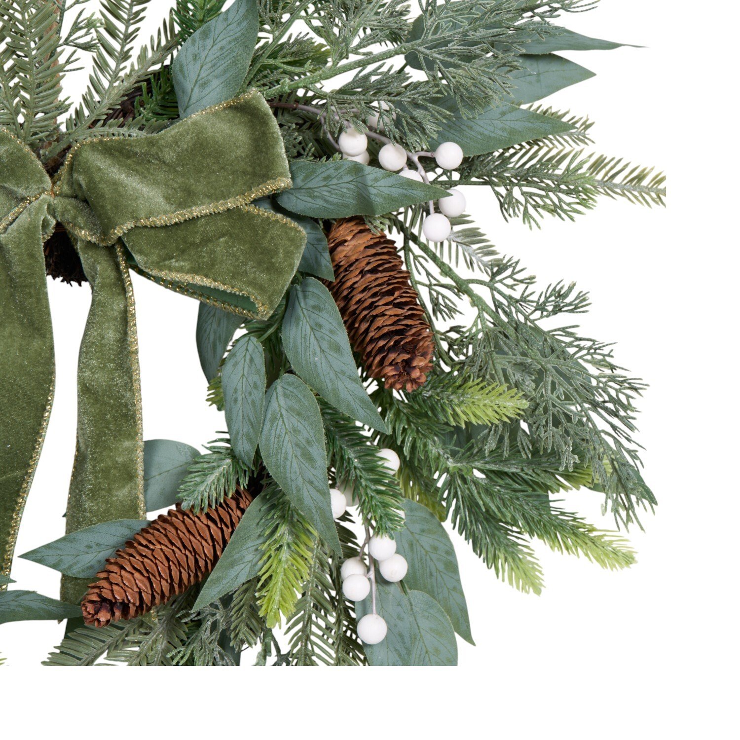 Christmas Heart Wreath Green Image 2