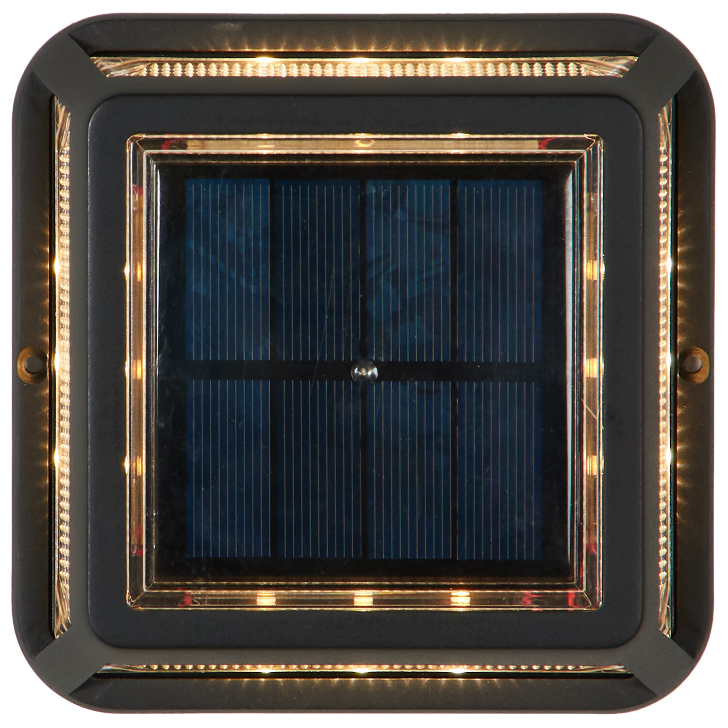 Solar Fence Light - Black Image 2